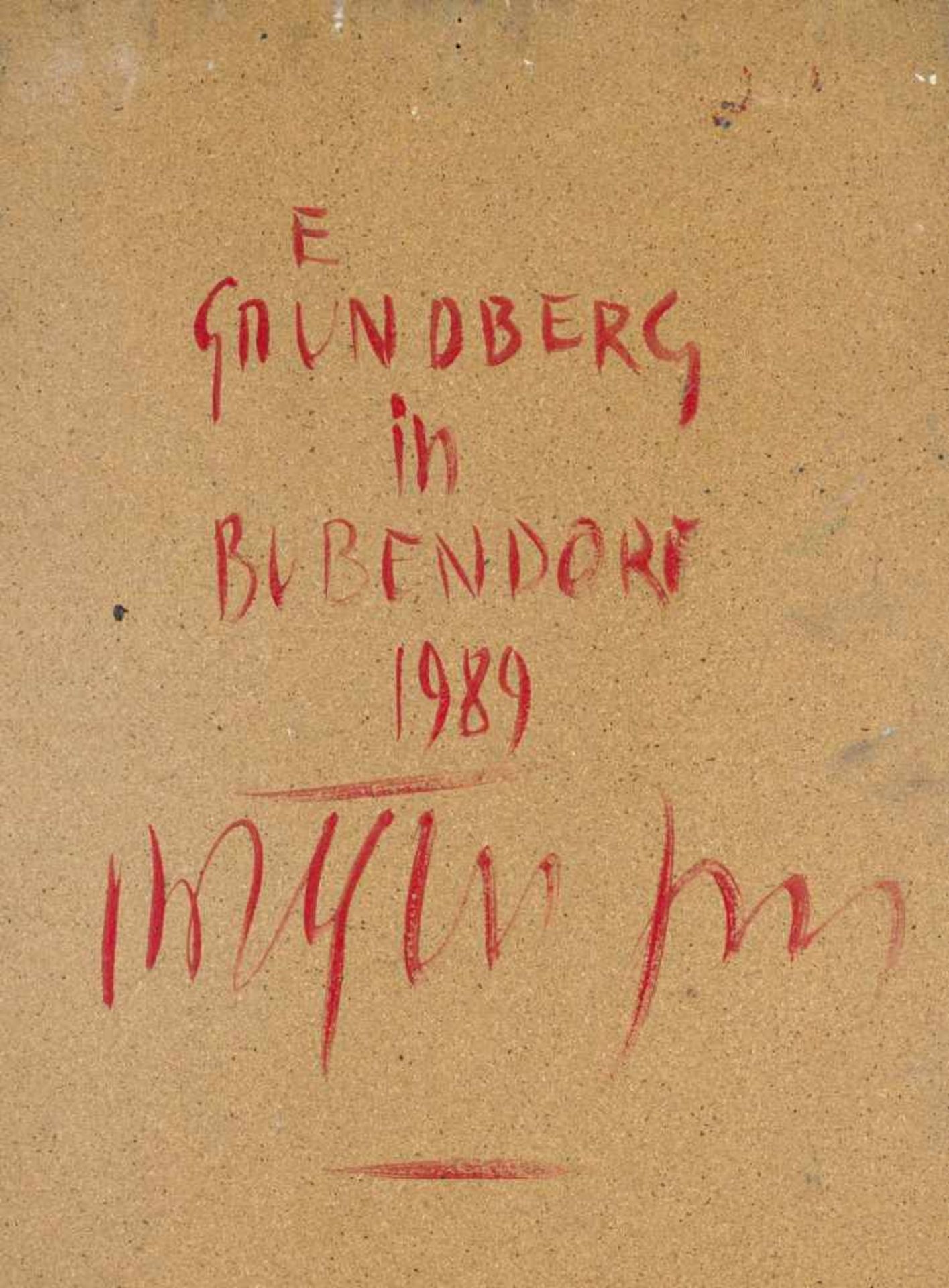 Leitner-Gründberg, RudolfGründberg in Bubendorf, 1989Mixed Technique on Woodsigned, dated and titled - Bild 5 aus 5