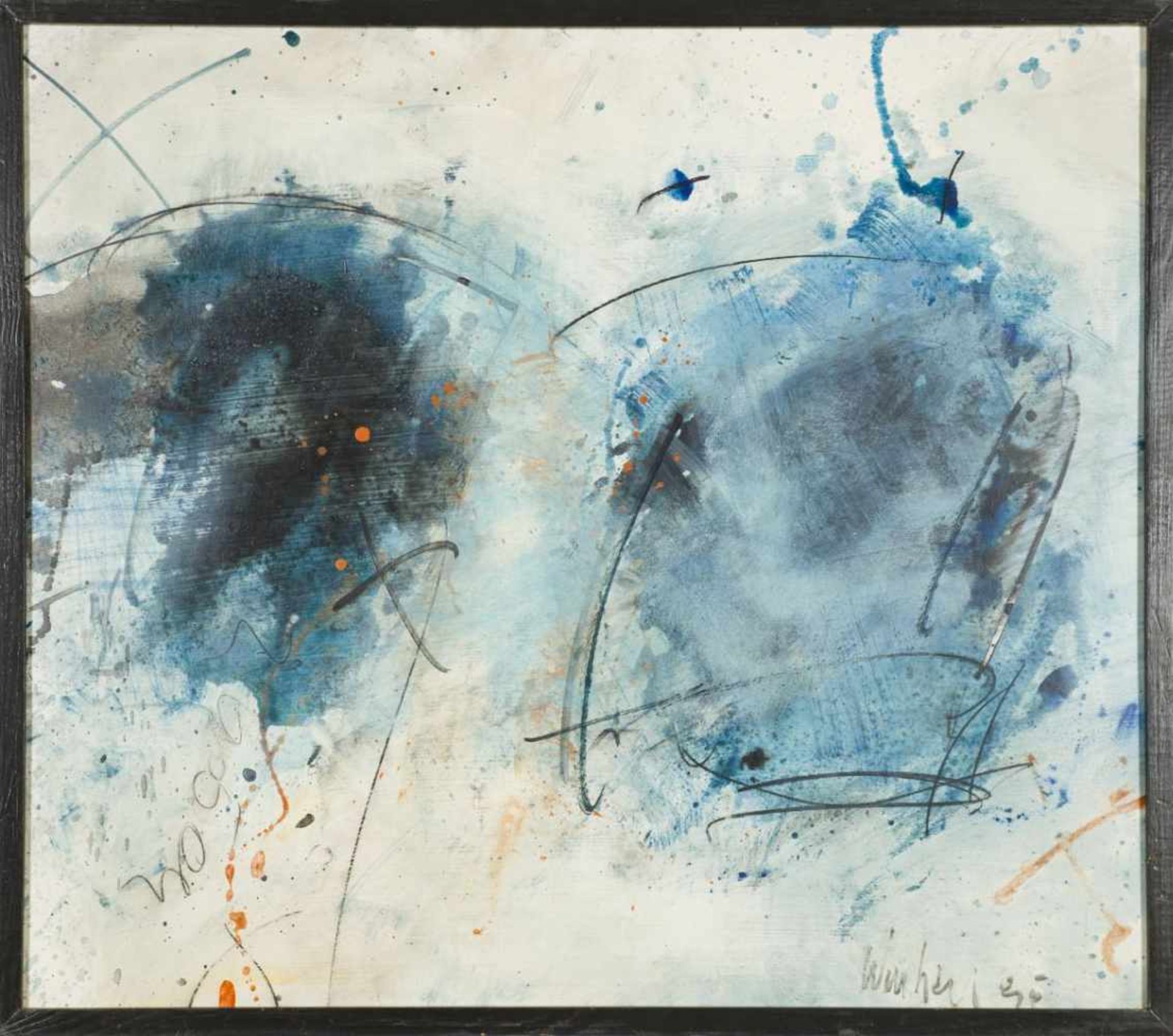 Winkler, JosefUntitled, 1995Oil on Boardsigned and dated lower right27,6 x 31,5 inframedWith the - Bild 2 aus 4