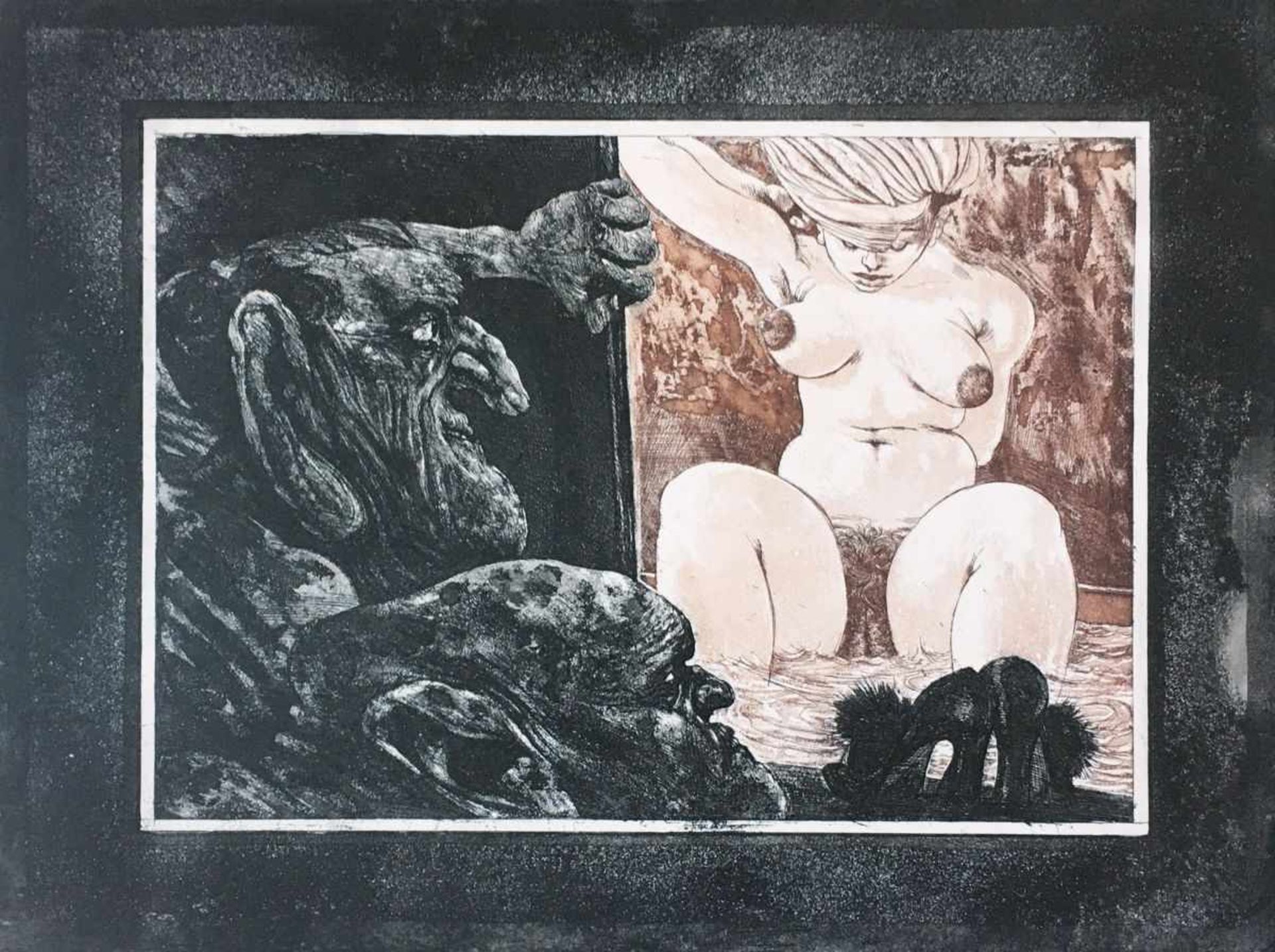 Aigner, FritzSusanna and the Elders, 1973Aquatintsigned and dated lower right, numbered lower