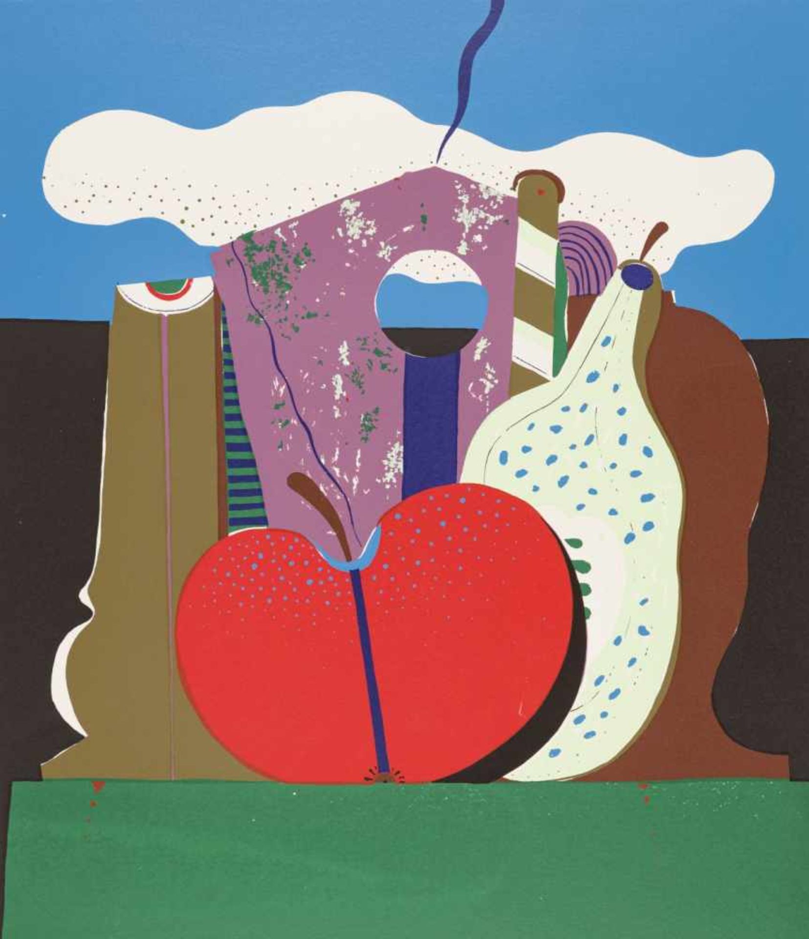 Korab, KarlSet of three items: Still Life with Blue Apple, 1970 / Still Life with Red Apple, - Bild 2 aus 12