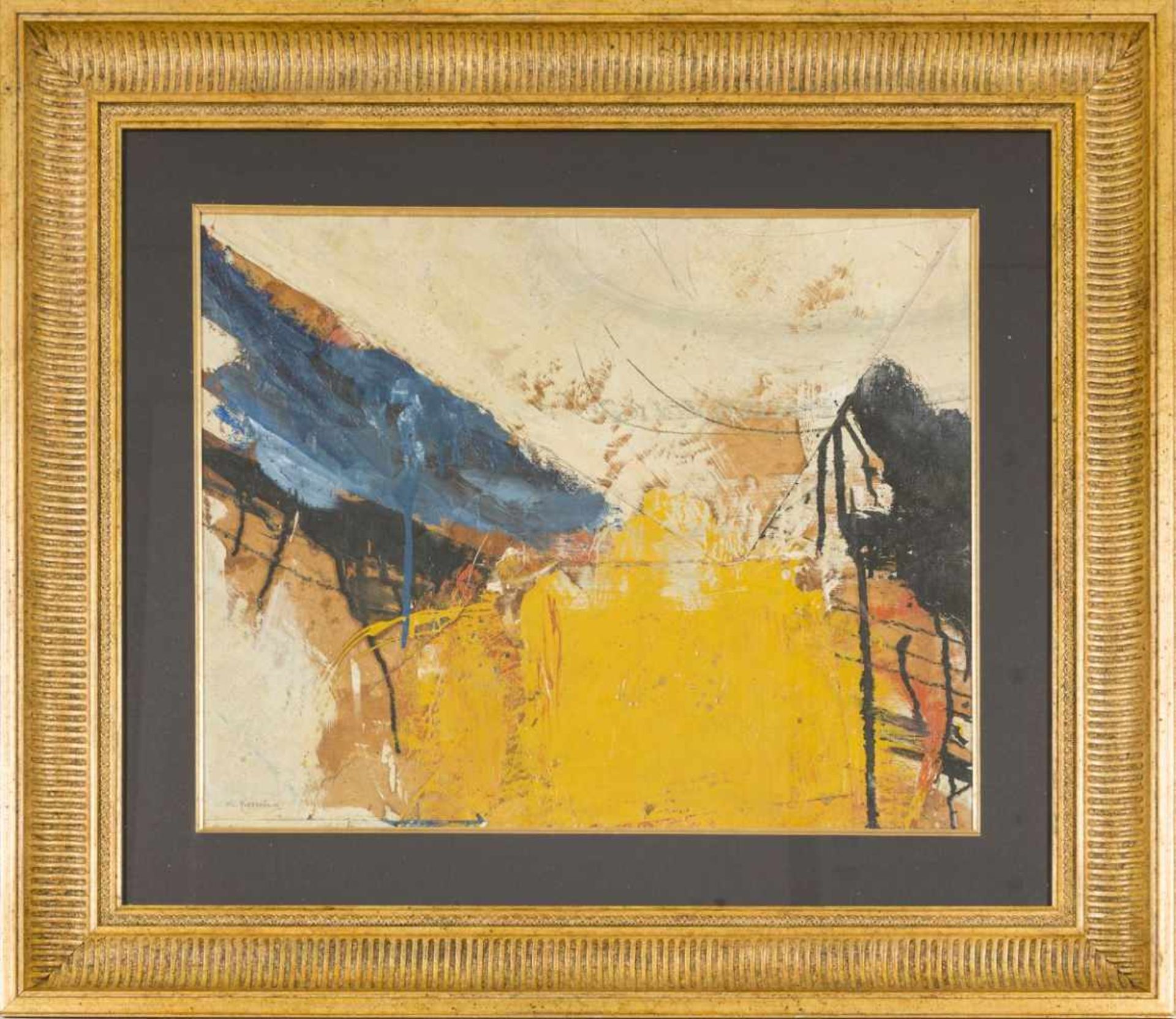 De Kooning, WillemUntitled, between 1956 and 1960Mixed Technique on Canvas applied on Masonite (Oil, - Bild 2 aus 5