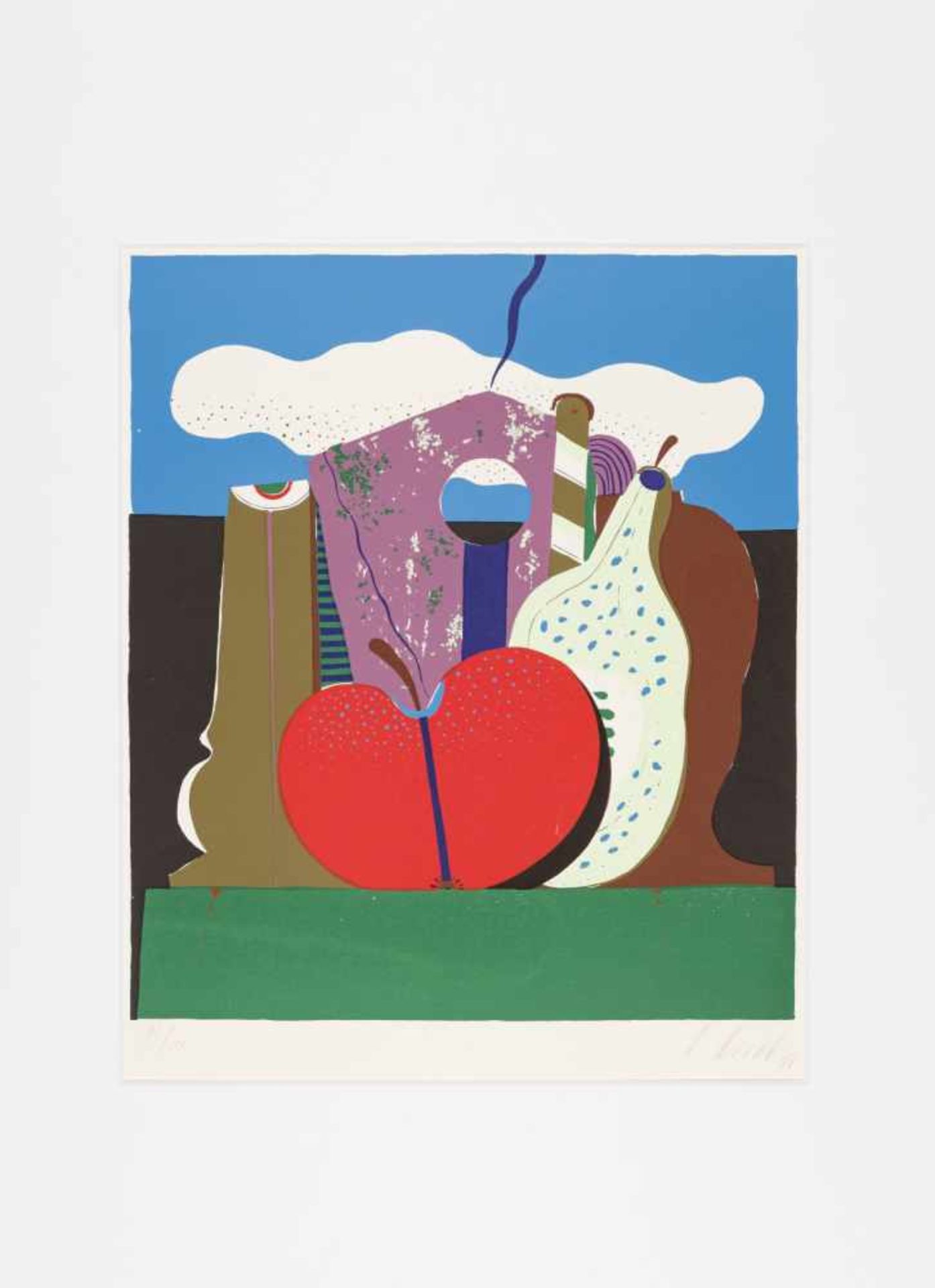 Korab, KarlSet of three items: Still Life with Blue Apple, 1970 / Still Life with Red Apple, - Bild 6 aus 12