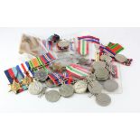 British WW2 medals - Italy Star x2, Africa Star, F & G Star x3, 1939-45 Star x2, Defence Medal x5,