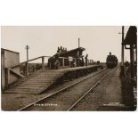Railway Station. Isle of Grain, Hoo Peninsula, Medway Kent; real photo postcard postally used 1913
