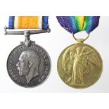 BWM & Victory Medal to 1900 Pte J Fryer Durham L.I. Wounded in Action 26th April 1915 Battle of