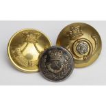 Buttons Light Infantry, 3x different Victorian types, inc Yorkshire