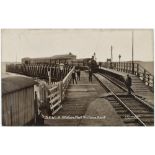 Railway Station. Port Victoria, Hoo Peninsula, Medway Kent 1915 postally used real photo postcard.