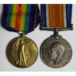 BWM & Victory Medal to 261358 Pte.2. G Bradford RAF. With boxes of issue. (2)