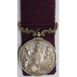 Army LSGC Medal QV named to (2545 Patk Steward 1st Batt 15th Foot). East Yorkshire Regt. With copied