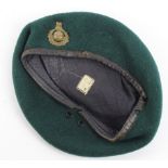 WW2 Scarce Royal Marines Beret with leather headband size 6 ¾ no visible date.