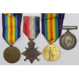 WW1 medals - 1915 Star to SS.112320 W Thorn STO.1.RN., BWM to 153175 Pte W Lashbrook RAMC, Victory
