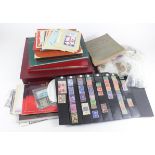 GB & Channel Is - box with an unusual assortment of material inc I.O.M Lithographs with stamps and