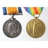 BWM & Victory Medal to 5100 Pte R J Jones 2-London Regt. Killed In Action 15th Sept 1916. Lived