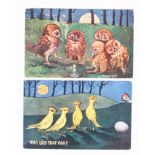 Louis Wain, Wrench, Owls & Birds   (2)