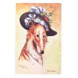 Louis Wain, Tuck, The Latest, dog in hat   (1)