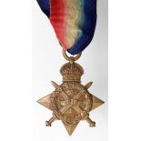 1914 Star to 65063 A.Bmbr L J Partridge RFA. Served with 44 Bde. Entitled to a Silver War Badge