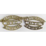 Badges (2) original St. Edwards School O.T.C. brass shoulder titles