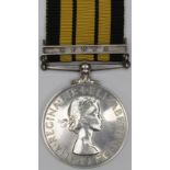 Africa General Service Medal QE2 with Kenya clasp to Insp (R) H L Wingfield.