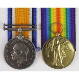 BWM & Victory Medal (2.Lieut S N Waddy RAF), with Casualty Scroll in Tube, medal boxes, Air Ministry