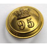 Button 95th of Foot Manchester Regt an Officers large Victorian button by Jennens of London