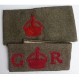 WW1 Denby armbands, 2 different patterns.