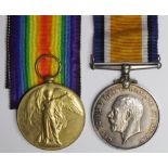 BWM & Victory Medal to 3758 Sjt F H Inglis HAC (INF). (2)