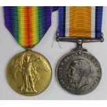 BWM & Victory Medal to 3377 Pte C H Jemmett 7-London Regt. KIA 7/10/1916. Enlisted Sun Street. On