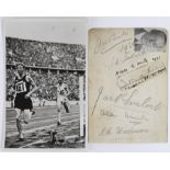 Berlin Olympics 1936 official postcards showing Jack Lovelock winning the 1500 meters for New