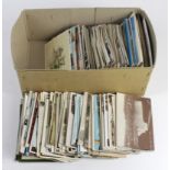 Box of mainly topographical cards. (Qty)