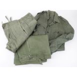 WW2 Far East officers service jacket, trousers and shorts.
