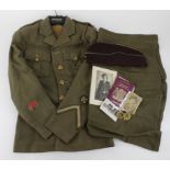 ATS uniform jacket, skirt, side hat, photos, documents etc., all relating to W/246250 Silvia Alice