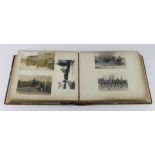Hunting meets with horses and fox hounds. Extensive collection of postcards and photographs laid