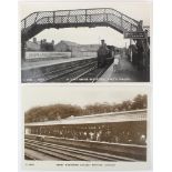 Railway stations, Hitchin & Anglesey interiors R/P   (2)