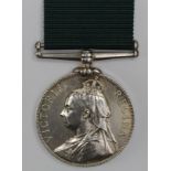 Volunteer Force LSM QV engraved to 3860 Cpl G Turner 1/Devn: Som: R.E.V.