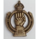 Badge WW2 plastic Royal Armoured Corps with both fixing lugs.