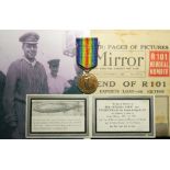 Victory Medal named (Major G H Scott, RAF). Major George Herbert "Lucky Breeze" Scott CBE, AFC,