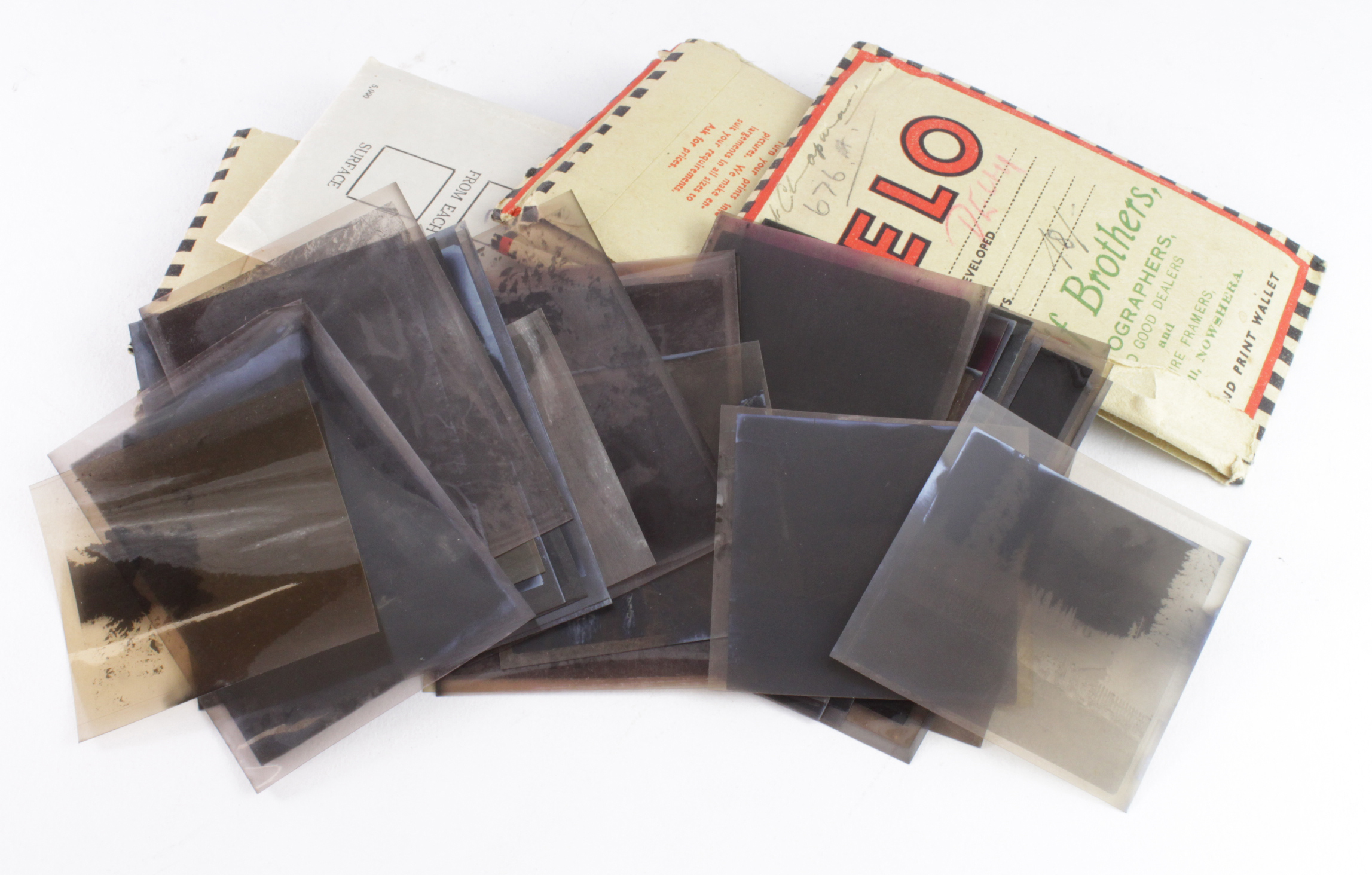 Military WW2 era b&w photographic negatives believed taken by Lt Chapman during his service in