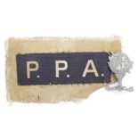 Badges a Popskis Private Army beret badge and sleeve badge