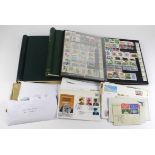 GB - 2x Windsor Albums, stockbook, booklets and small qty of FDC's. Main value in one Windsor