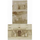 Long Melford, Neave & Sons, shopfront & A Lewis shop double view   (2)