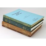 Books - Cartophilic Trade Card Index Catalogues + errors and varieties, Volumes 1 - 5, hardback.