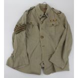 Worcestershire regiment 1930 tropical soldiers jacket complete with all its original insignia, WW1