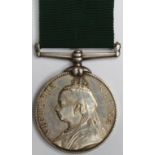 Volunteer Force LS Medal QV, unnamed as issued.