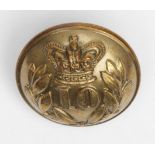 Button Lincolnshire Regt a 10th of Foot Officers large Victorian button by Jennens of London