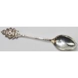 Border Regt. silver spoon hallmarked N.A.& A.F.I. Birmingham, 1934. Weighs 15.8gms