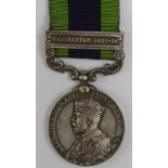 IGS GV with Waziristan 1921-24 clasp named to 2120 L-Nk. Hbrnam Singh 3-3 S.Prs.