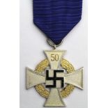 German 50 years LS&GC Faithful service cross