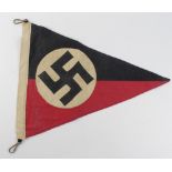 German unusual unidentified large triangular Pennant.