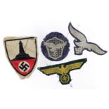 German WW2 Kriegsmarine & Luftwaffe embroidered Breast Eagles (National Emblem) also a Luftwaffe