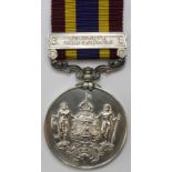 British North Borneo Companies Medal 1888-1916 (silver) with Punitive Expeditions clasp, stamped "